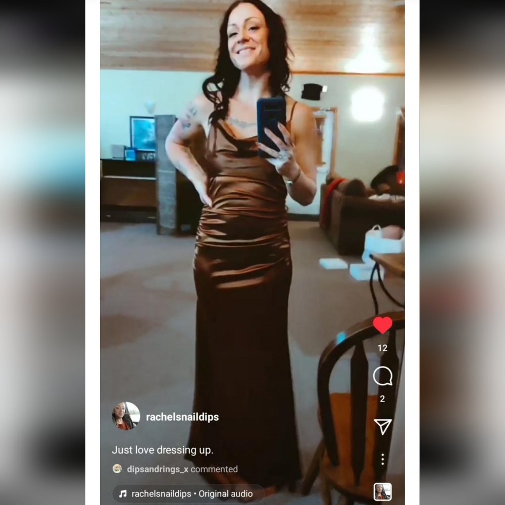 VICI Brown gown size small
